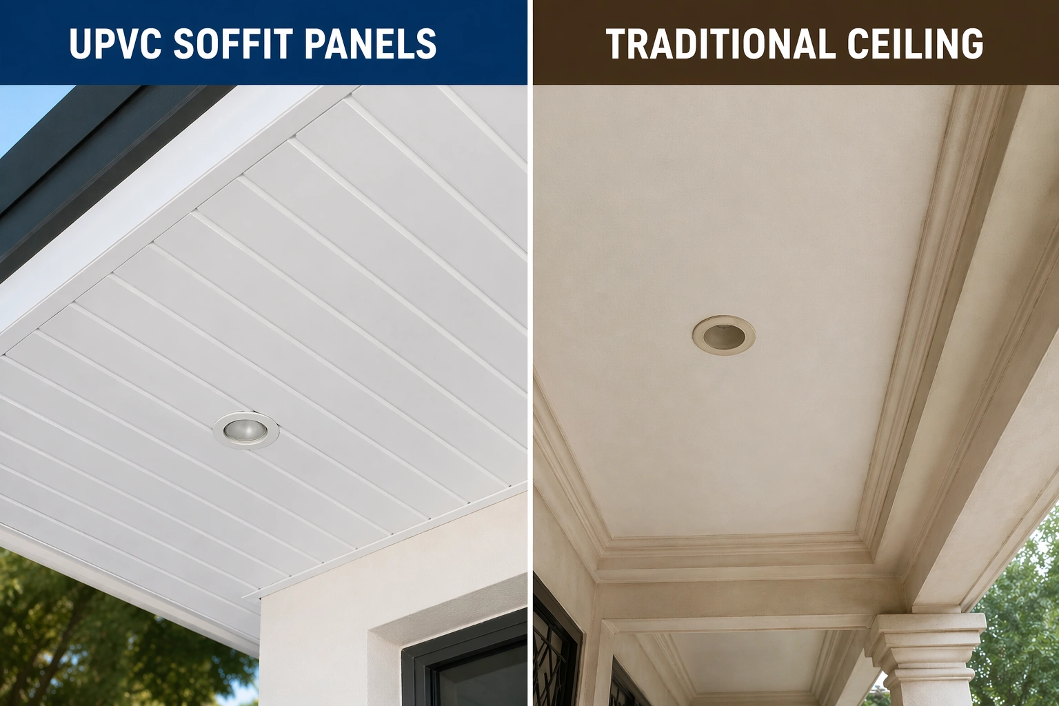 UPVC Soffit Panels vs Traditional Ceiling: Buying Guide