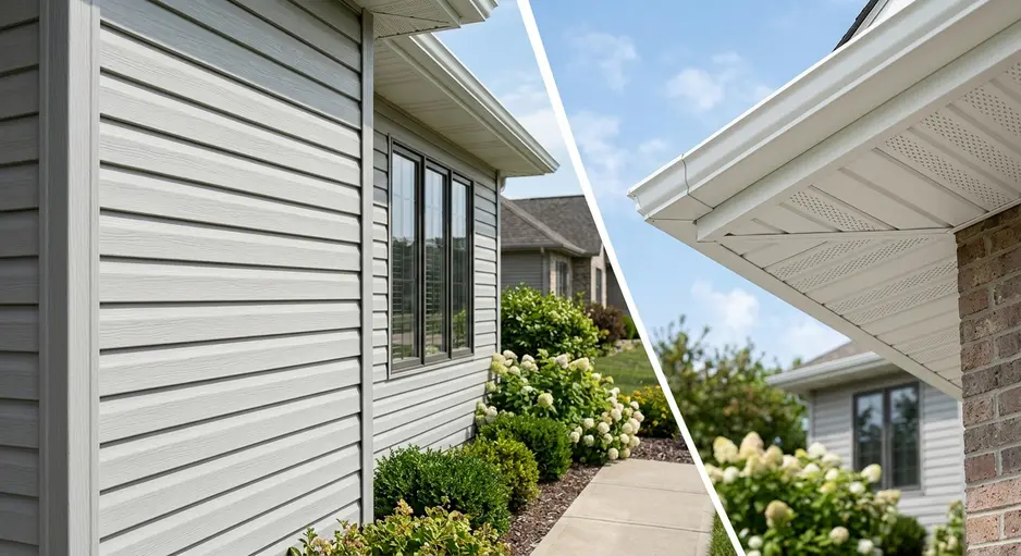 Vinyl Siding vs UPVC Soffit Panels Comparison